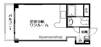 コーポ朝日II 201 ｜ 高知県高知市上町４丁目（賃貸アパート1R・2階・24.75㎡） その2