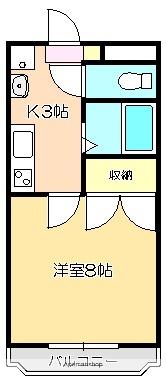 シャルム杉ヶ内I 303 ｜ 高知県南国市大そね甲（賃貸マンション1K・3階・25.00㎡） その2