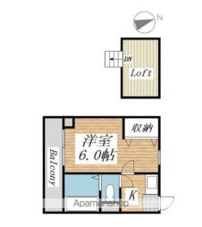 北方駅 2.6万円