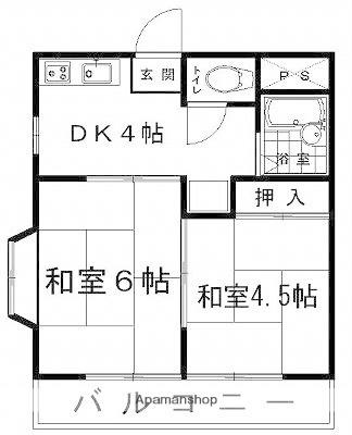 みどりヶ丘ハイツＡ棟 A202 ｜ 福岡県古賀市天神３丁目（賃貸アパート2K・2階・30.00㎡） その2