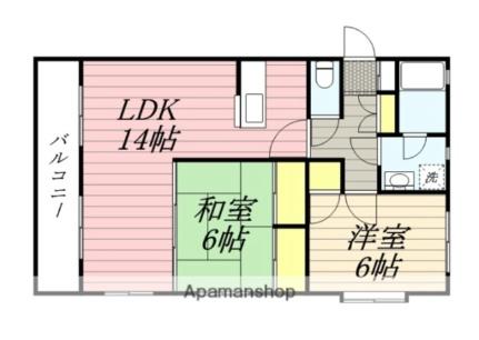 サンコートＤＯＩ 103｜福岡県福岡市東区土井４丁目(賃貸マンション3LDK・1階・64.35㎡)の写真 その2