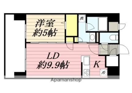 ブランシエスタ千早ＲＪＲ 1505｜福岡県福岡市東区千早５丁目(賃貸マンション1LDK・15階・41.75㎡)の写真 その2