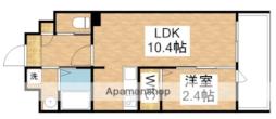 北九州都市モノレール小倉線 片野駅 徒歩7分の賃貸マンション 11階1LDKの間取り