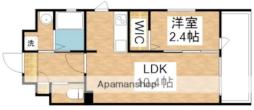 北九州都市モノレール小倉線 片野駅 徒歩7分の賃貸マンション 9階1LDKの間取り