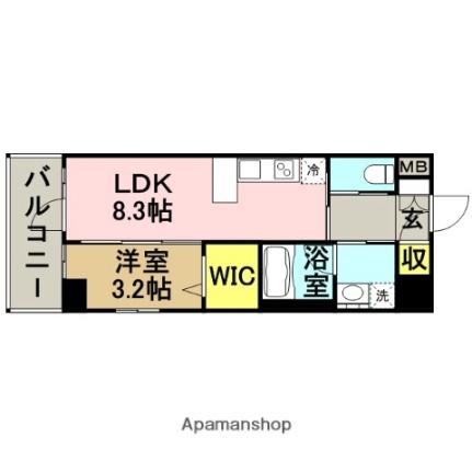 ネストピア博多シティ 610｜福岡県福岡市博多区博多駅南１丁目(賃貸マンション1LDK・6階・32.00㎡)の写真 その2