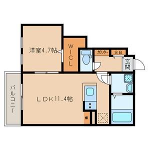 レソナ南福岡 302号室｜福岡県春日市大和町１丁目(賃貸アパート1LDK・3階・40.16㎡)の写真 その2