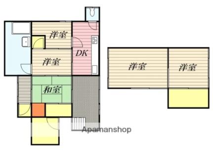 福岡県うきは市浮羽町浮羽(賃貸一戸建5DK・1階・115.00㎡)の写真 その2