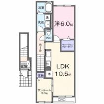 アーサー上峰 204 ｜ 佐賀県三養基郡上峰町大字坊所（賃貸アパート1LDK・2階・48.92㎡） その2