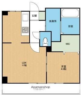 熊本県熊本市西区蓮台寺１丁目(賃貸マンション1LDK・6階・36.60㎡)の写真 その2