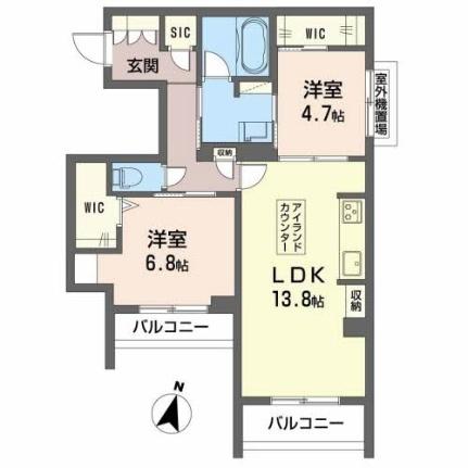 Ｐａｒａｄｉｓｏ琴平 405｜熊本県熊本市中央区琴平本町(賃貸マンション2LDK・4階・64.82㎡)の写真 その2