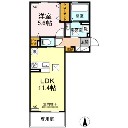 カーメラ  ｜ 熊本県合志市須屋（賃貸アパート1LDK・1階・42.62㎡） その2