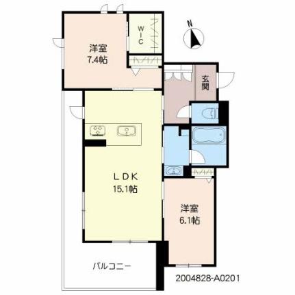 熊本県熊本市中央区京町２丁目(賃貸マンション2LDK・2階・66.27㎡)の写真 その2