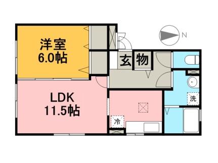 グリーンハイツ 301｜熊本県熊本市南区南高江１丁目(賃貸アパート1LDK・3階・44.21㎡)の写真 その2