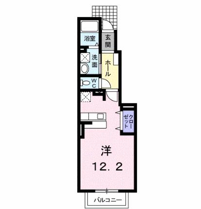 プロムナードI 102 ｜ 熊本県熊本市南区白藤１丁目（賃貸アパート1R・1階・32.90㎡） その2