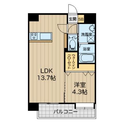 八王寺ツインタワーＥＡＳＴ ｜熊本県熊本市中央区八王寺町(賃貸マンション1LDK・4階・41.25㎡)の写真 その2