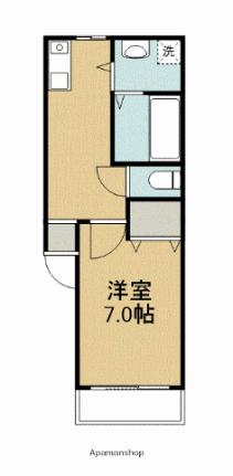 熊本県熊本市南区城南町下宮地（賃貸アパート1DK・1階・31.24㎡） その2