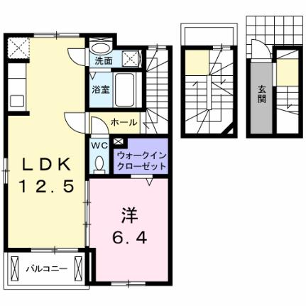 ジューンベリー 303｜熊本県玉名市玉名(賃貸アパート1LDK・3階・54.17㎡)の写真 その2