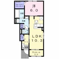 コローレ・イーリス　II 106 ｜ 熊本県宇城市松橋町竹崎（賃貸アパート1LDK・1階・47.66㎡） その2