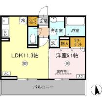 アクシス 302 ｜ 熊本県八代市錦町（賃貸アパート1LDK・3階・40.05㎡） その2