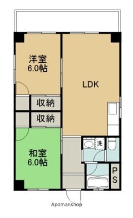 サザンブライト津守 606｜大分県大分市大字津守(賃貸マンション2LDK・6階・56.70㎡)の写真 その2