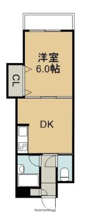 サンシティ吉成 803 ｜ 大分県大分市金池町１丁目（賃貸マンション1DK・8階・27.59㎡） その2