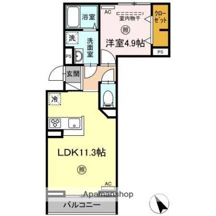 ＰＲＥＭＩＬＩＦＥ新町 203｜大分県大分市新町(賃貸アパート1LDK・2階・40.26㎡)の写真 その2