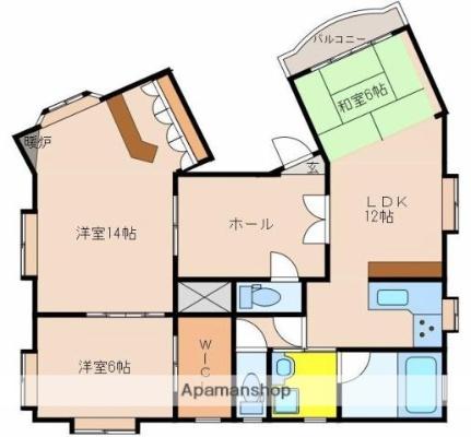 グラン・ヴェルデ 401 ｜ 宮崎県宮崎市大工１丁目（賃貸マンション3LDK・4階・86.00㎡） その2