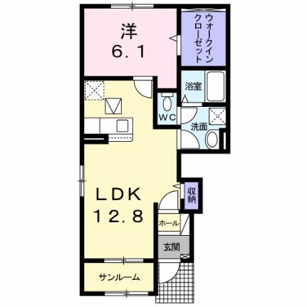 Ｅｘｃｅｌｌｅｎｔ　悠II　Ｂ 101 ｜ 宮崎県西都市新町１丁目（賃貸アパート1LDK・1階・50.13㎡） その2