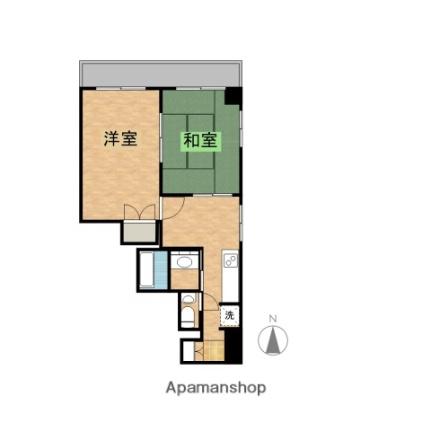 コスモ橘東 901 ｜ 宮崎県宮崎市橘通東１丁目（賃貸マンション2K・9階・38.00㎡） その2