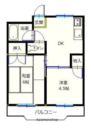 オーシャンクルーズ 405｜宮崎県宮崎市日ノ出町(賃貸マンション2K・4階・34.29㎡)の写真 その2