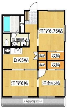 ラカ・オリノ 301 ｜ 宮崎県宮崎市丸山２丁目（賃貸マンション3K・3階・54.00㎡） その2