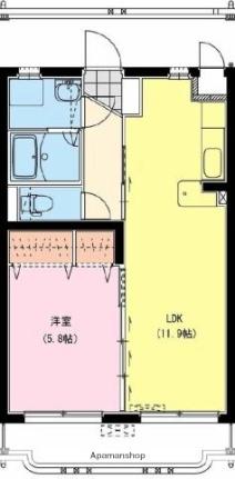 フォルティーレ下北II 302 ｜ 宮崎県宮崎市下北方町塚原（賃貸マンション1LDK・3階・42.40㎡） その2