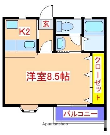 鹿児島県霧島市隼人町住吉(賃貸アパート1K・1階・24.80㎡)の写真 その2