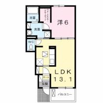 エスペール21　吉野Ｂ 104 ｜ 鹿児島県鹿児島市吉野町（賃貸アパート1LDK・1階・45.09㎡） その2